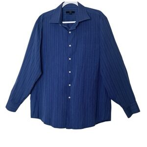 Helly Hansen Shirt Mens XL Blue Button‎ Up Long Sleeve Pocket Career Office